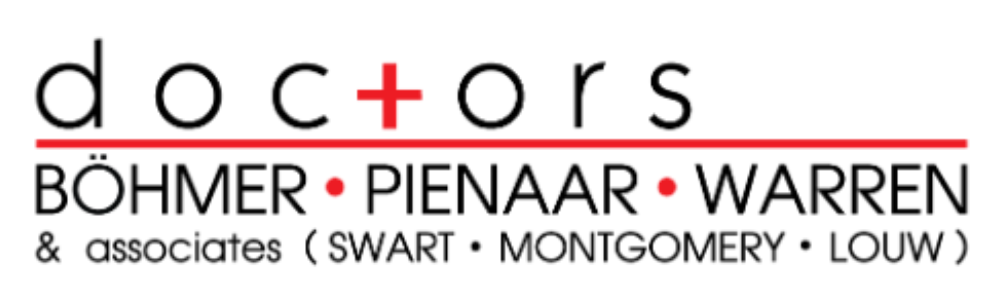 dr bohmer, dr pienaar, dr warren, dr swart, dr montgomery, dr louw
